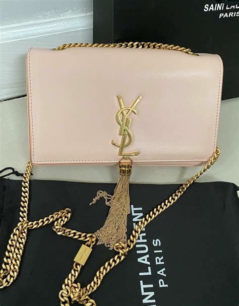 ysl kate clutch pink|ysl clutch bag with tassel.